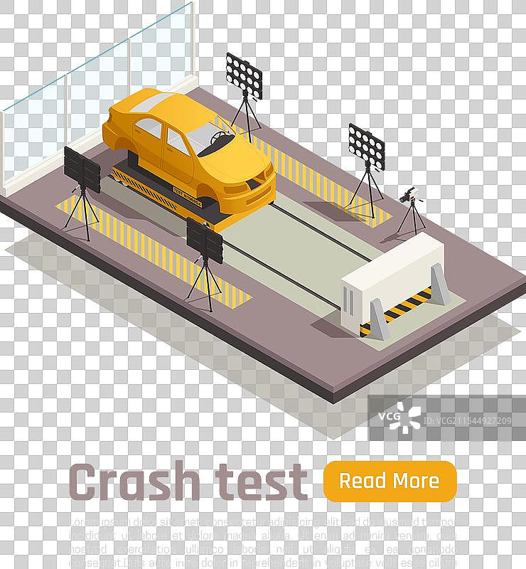 碰撞测试汽车组成图片素材
