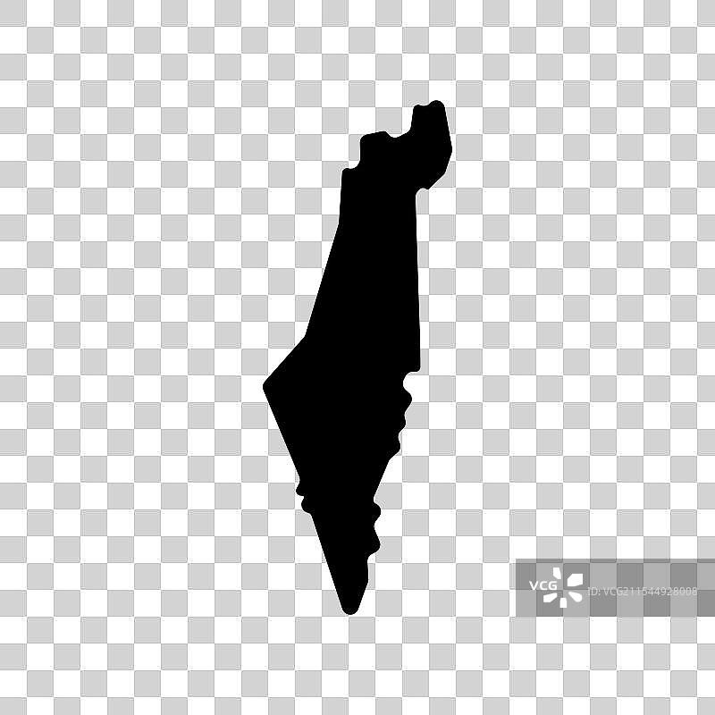 以色列国家地图边界图标图片素材
