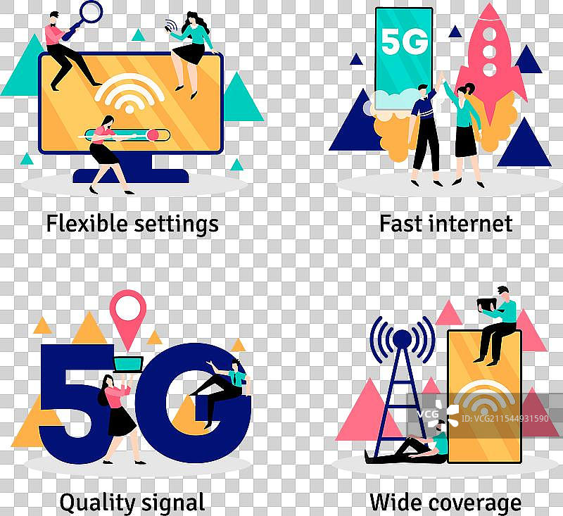 快速5G互联网设备图片素材