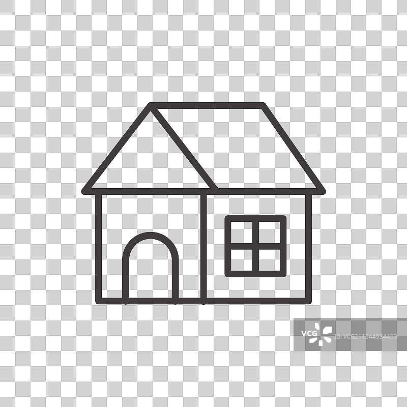 黑色房屋图标图片素材