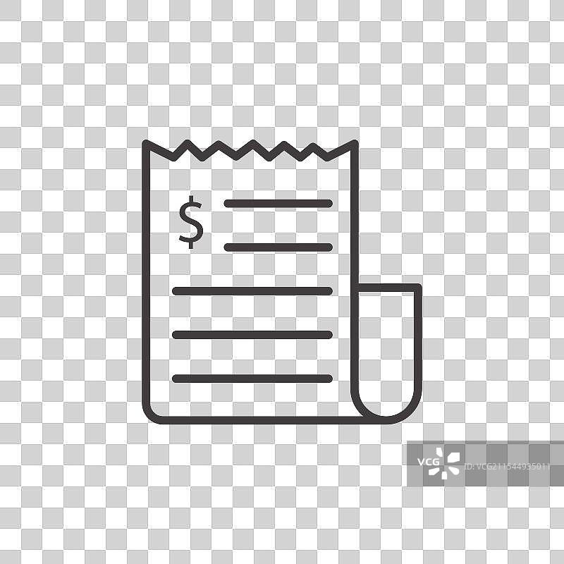 黑色发票图标图片素材