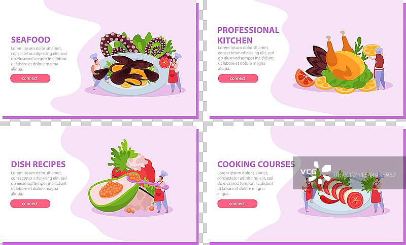 盘子横幅组合图片素材