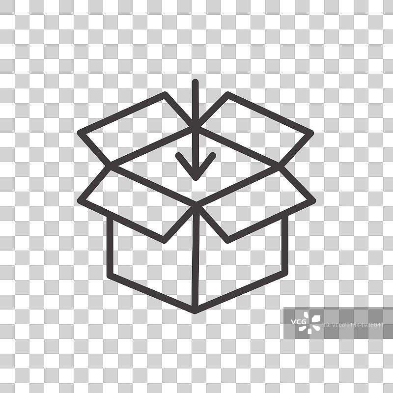 黑色包装图标图片素材