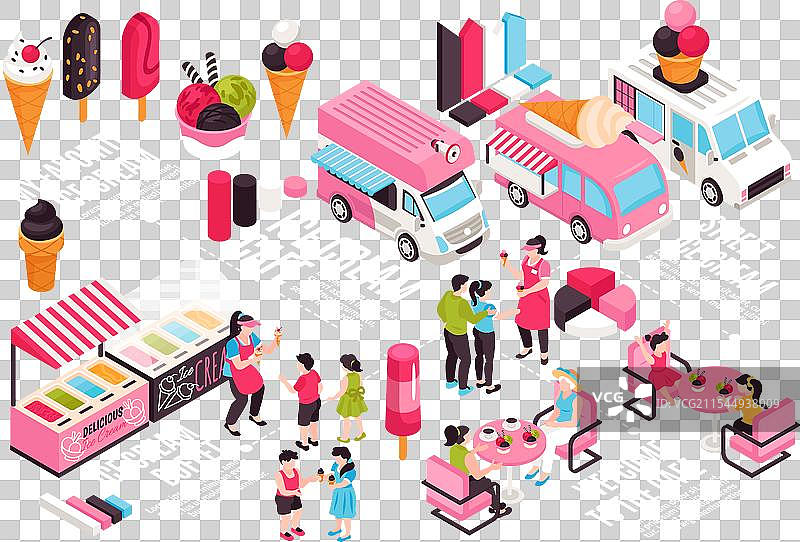 冰淇淋信息图表图片素材