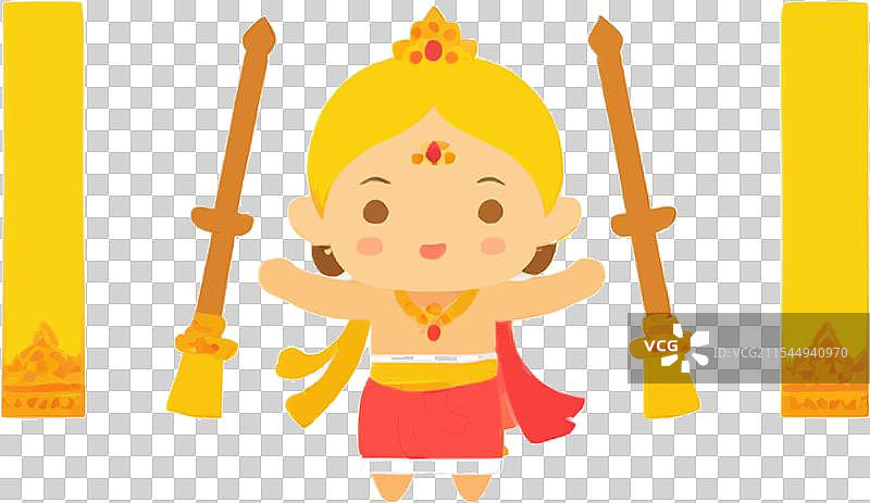 印度胜利节的庆祝活动图片素材