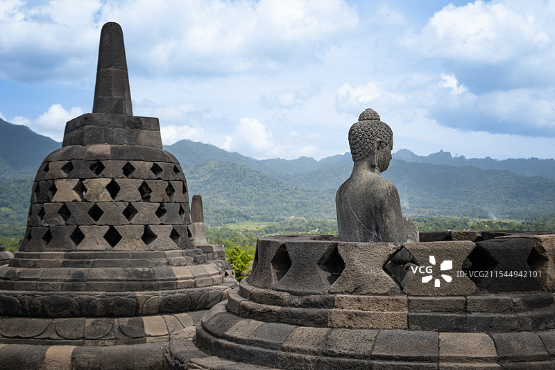 印度尼西亚世界文化遗产婆罗浮屠图片素材