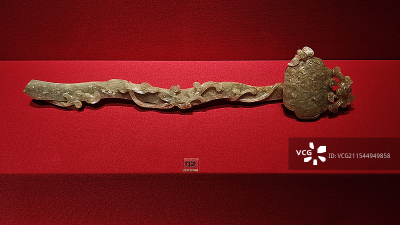 青玉整雕“岁岁平安”如意 清代 首都博物馆藏图片素材