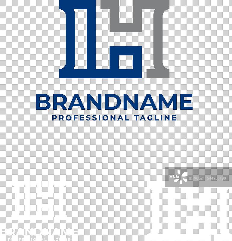 适合商业的字母HL单字母组合标志图片素材