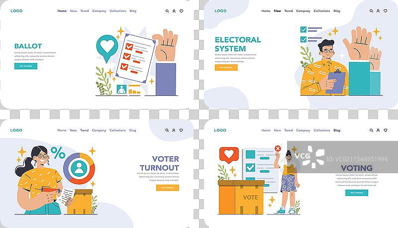 选举设定民主程序公民图片素材