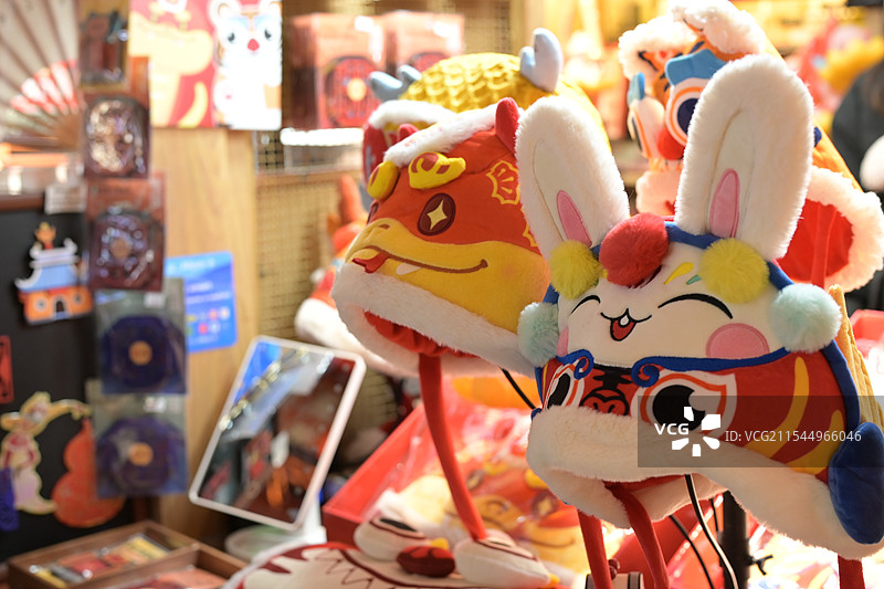 豫园新年可爱帽子图片素材