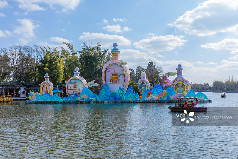 2025 新春灯会 节日喜庆氛围图片素材