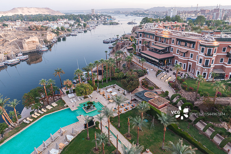 阿斯旺老瀑布酒店图片素材