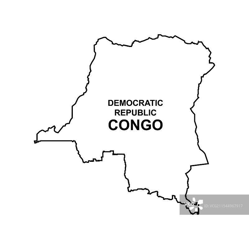 刚果民主共和国地图图标图片素材