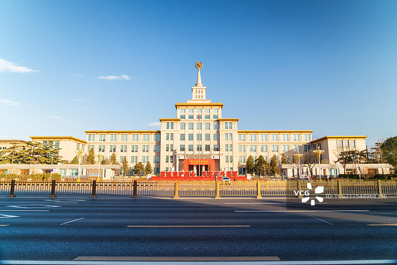 中国人民革命军事博物馆建筑正面图片素材