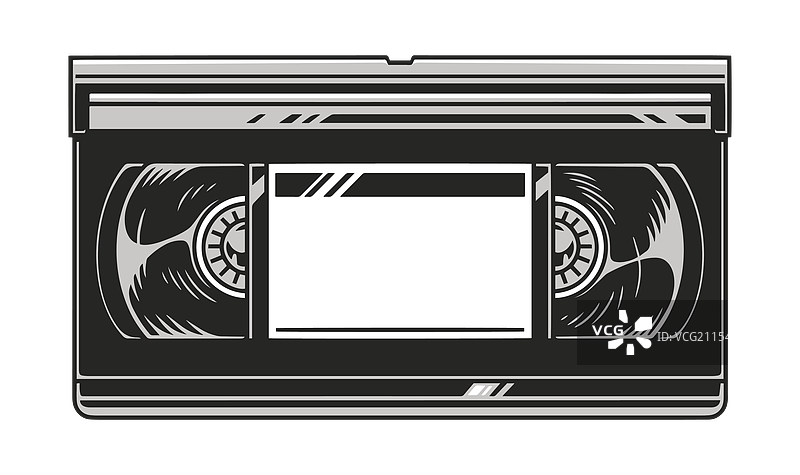 经典VHS录像带代表家庭电影时代图片素材