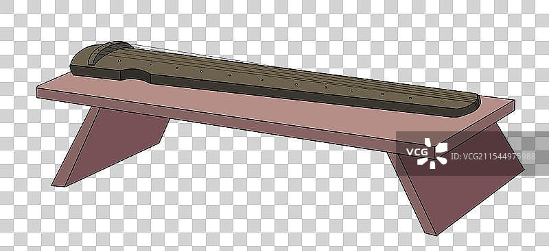 古代乐器古筝古琴元素图片素材