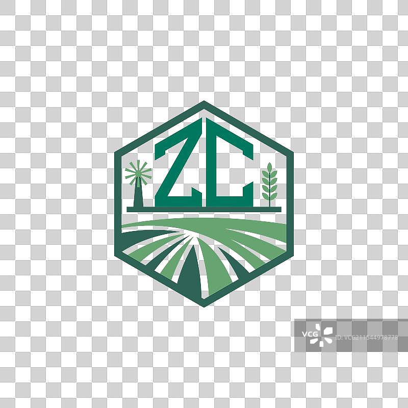 现代农业 ZC 标志设计 字母 ZC 农场图片素材