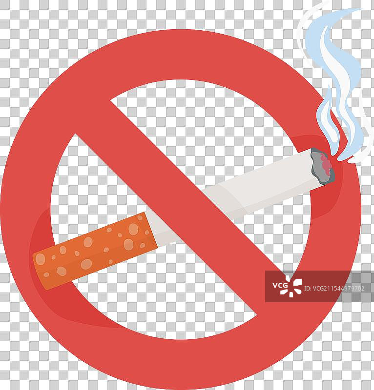 世界无烟日，划掉的香烟标志图片素材