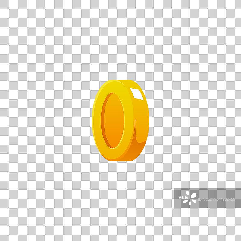 旋转的金色硬币图片素材