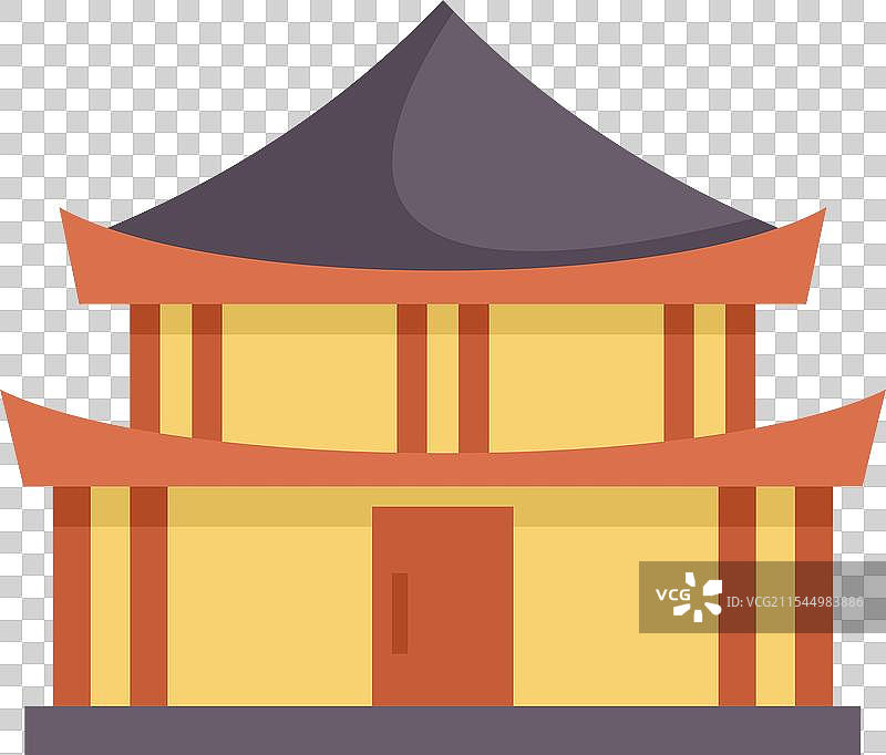 代表传统亚洲寺庙建筑图片素材