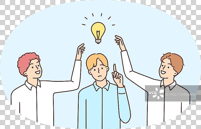 员工试图窃取同事的想法图片素材