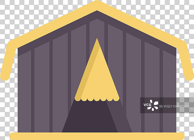 简单极简风格的马戏团帐篷顶部图标图片素材