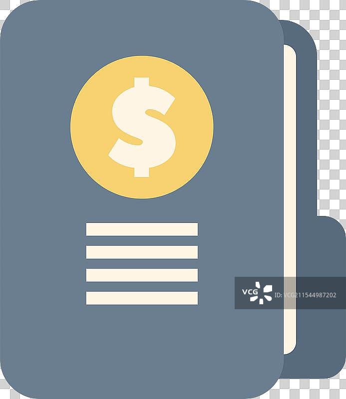 包含财务文件的财务文件夹图片素材