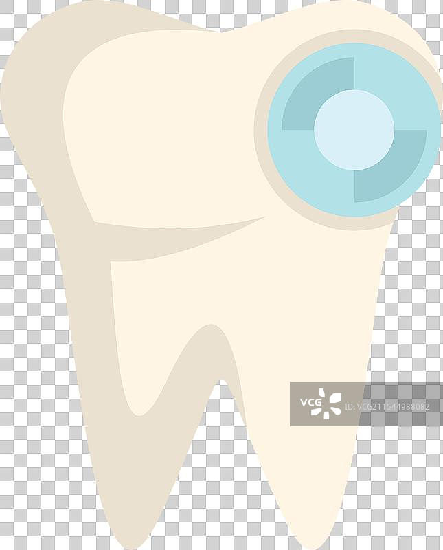 健康的牙齿正在涂抹牙齿密封剂图片素材