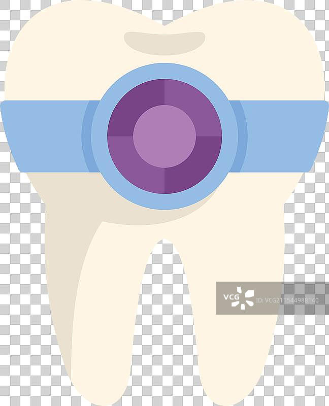 牙科植体与健康的基台连接图片素材