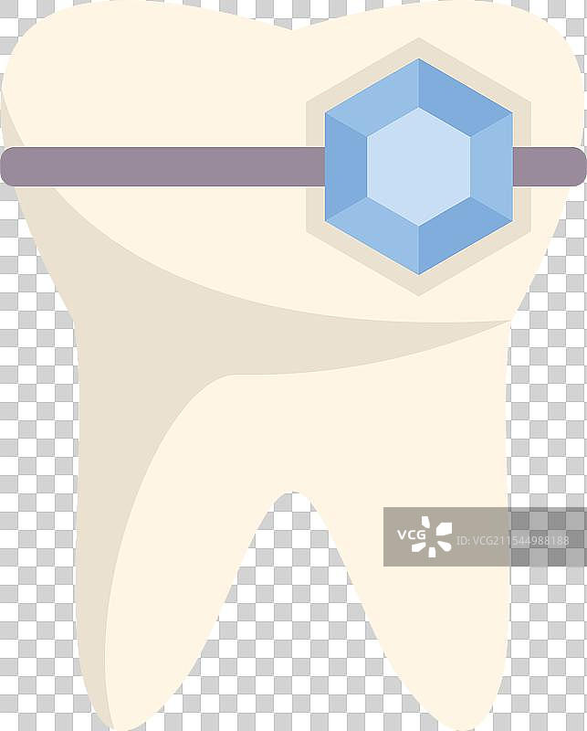 带有牙科饰品的牙齿展示口腔卫生图片素材