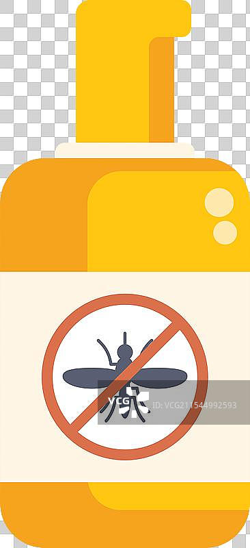 驱蚊喷雾瓶保护免受蚊虫叮咬图片素材