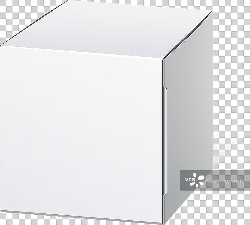 逼真的纸板箱立方体形状图片素材