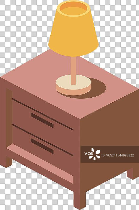 床头柜和台灯图片素材