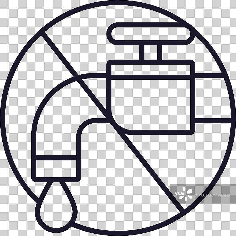 关闭水源以实现生态可持续性图片素材