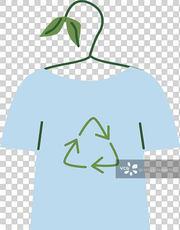 可持续时尚：为地球回收衣物图片素材