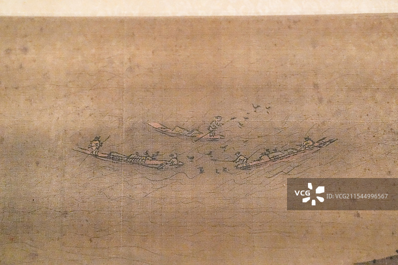 元代 绘画 张远 潇湘八景图 上海博物馆图片素材