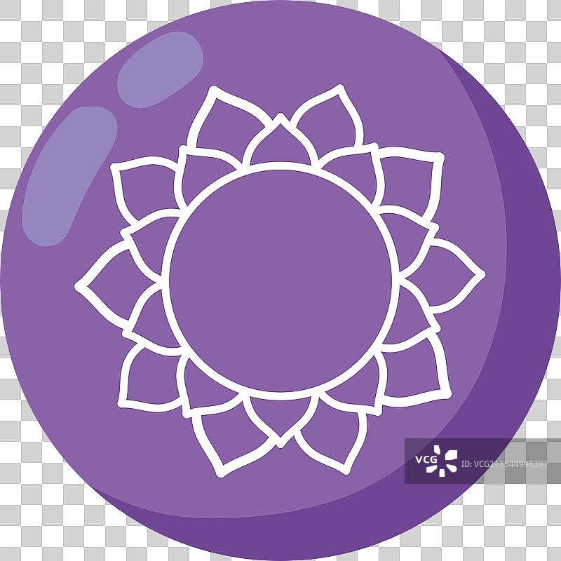 曼荼罗花朵线条设计图片素材