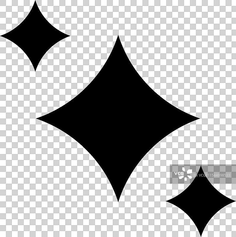 发光的卡通星星图片素材