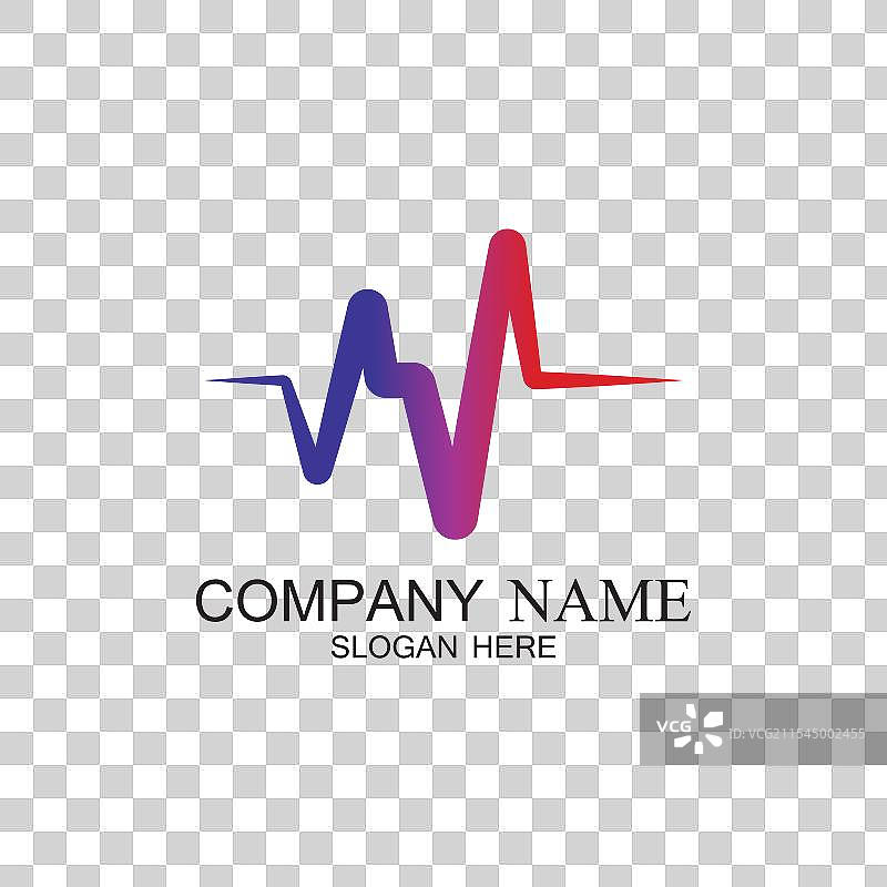 脉冲线插图模板图片素材