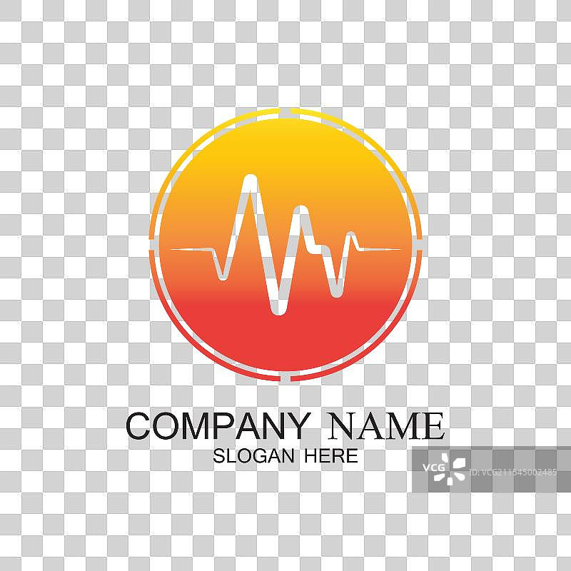 脉冲线插图模板图片素材