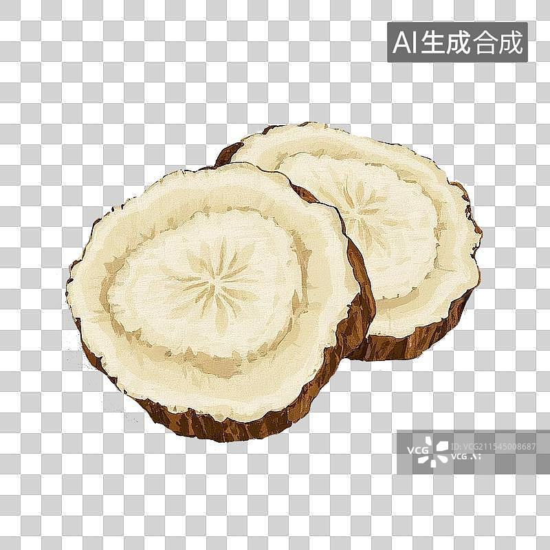 【AI数字艺术】中药材白芷设计元素图片素材