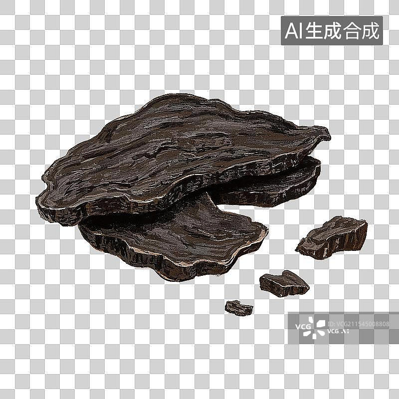 【AI数字艺术】中药材熟地黄设计元素图片素材