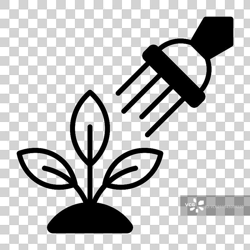 时尚风格的高端浇水植物设计图片素材