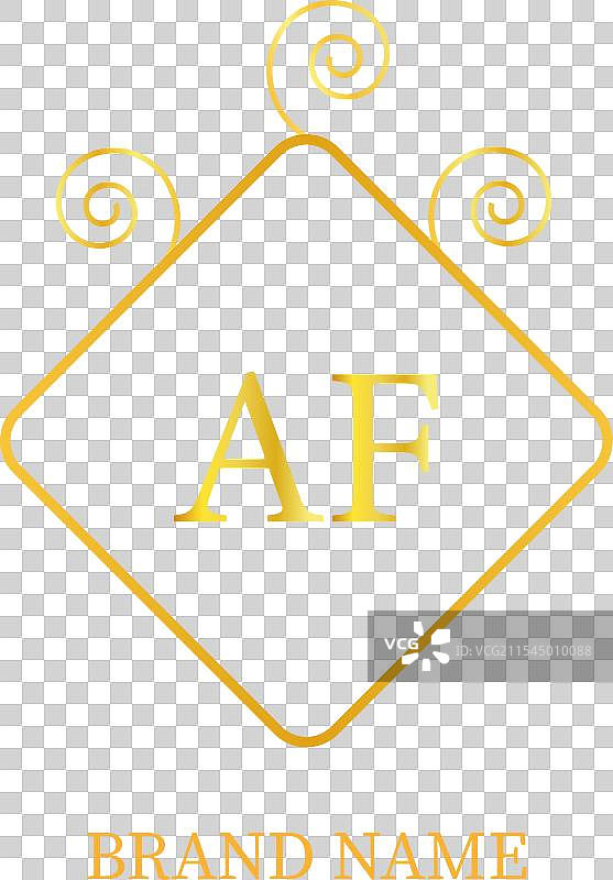 创意字母AF的标志设计图片素材