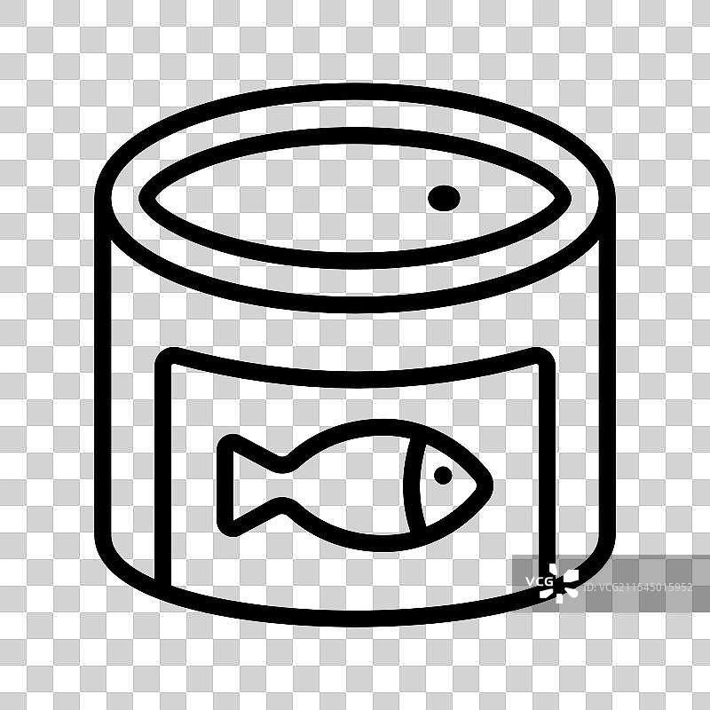 鱼罐头图片素材