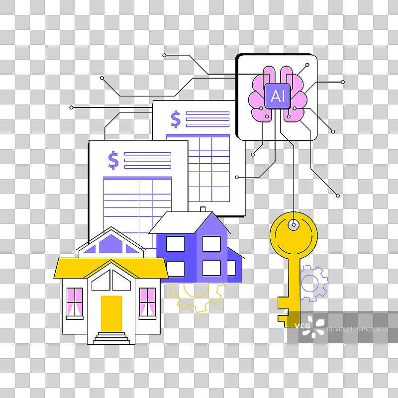 人工智能优化的物业管理摘要图片素材