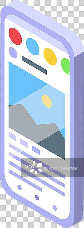 智能手机显示带照片的社交媒体帖子图片素材