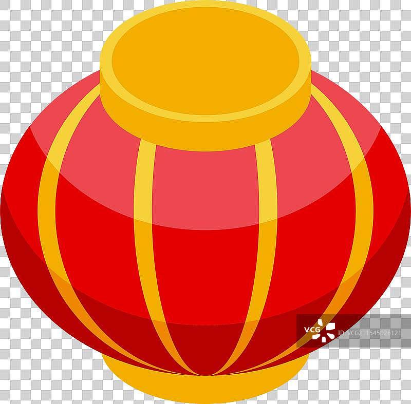 圆形红色中国纸灯笼庆祝农历新年图片素材