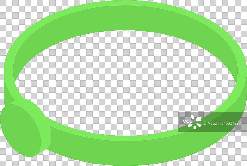 绿色智能健身手环监测日常活动图片素材