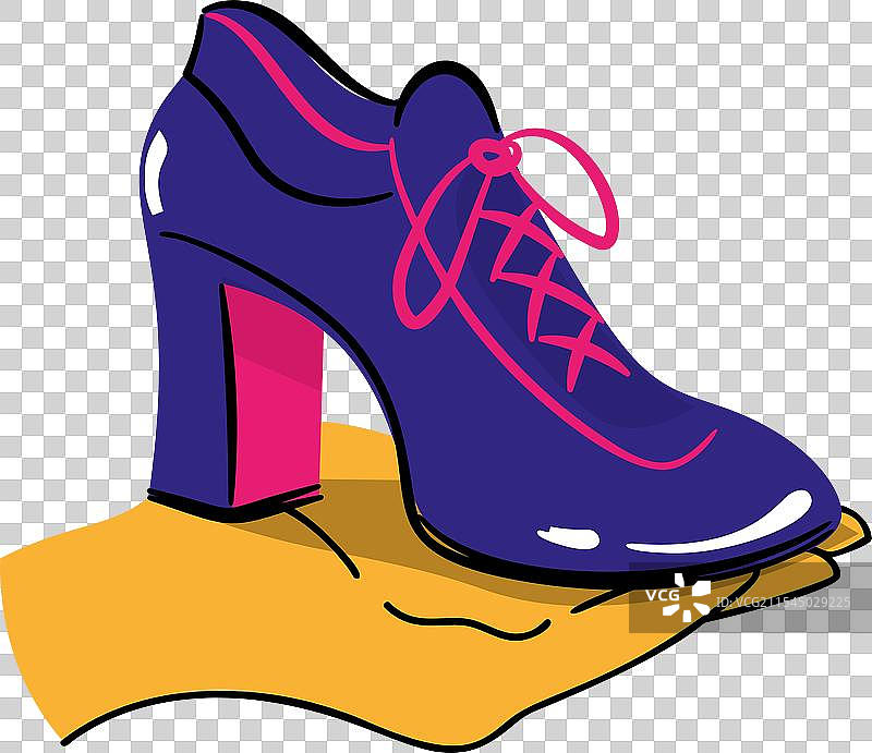 人手握着高跟鞋图片素材